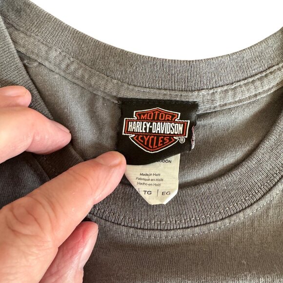 Harley Davidson Mens Screamin' Eagle Gray SS Tshirt, Size XL - Picture 6 of 8